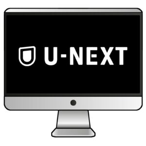 u-nextのロゴ、デバイス画像