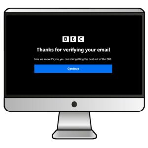 BBC iPlayerの登録が完了