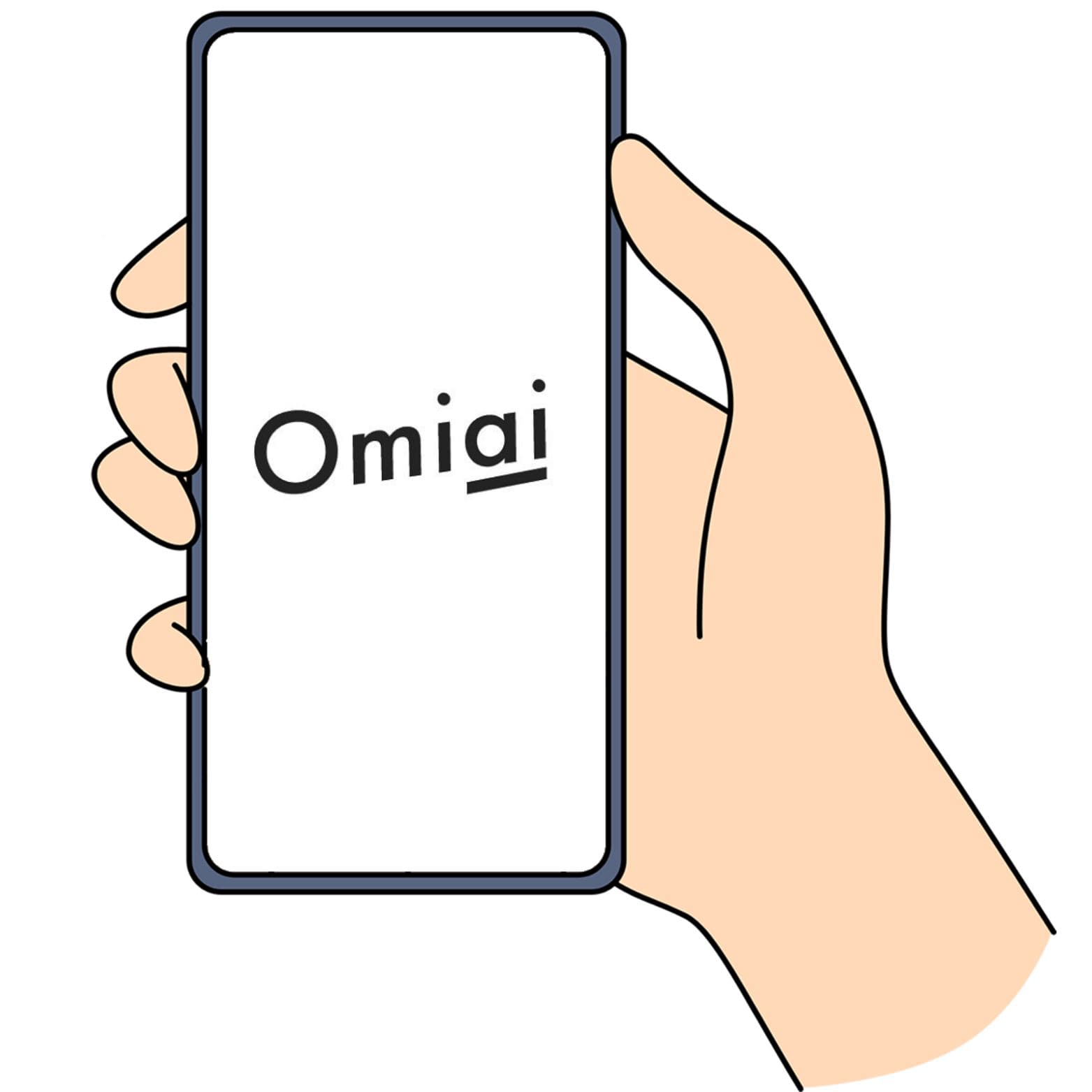 Omiaiの公式ウェブサイトにアクセスしてログイン