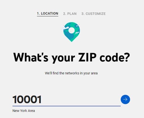 ZIP Code入力